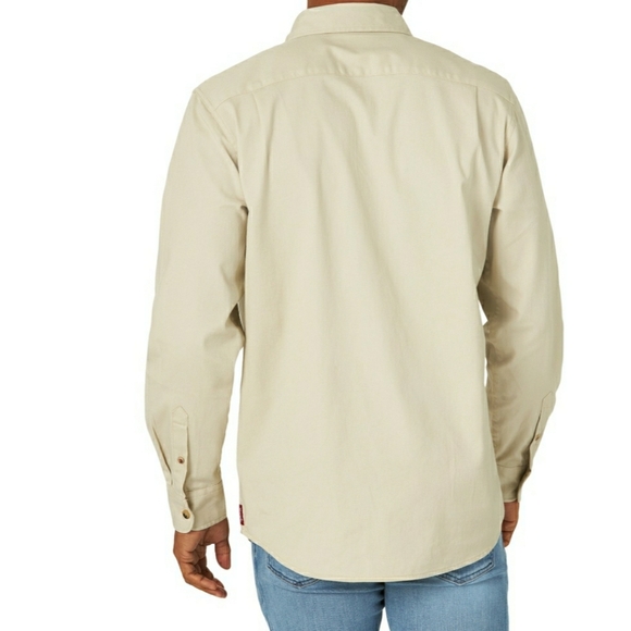 Wrangler Long Sleeve Solid Twill Shirt - Picture 2 of 6